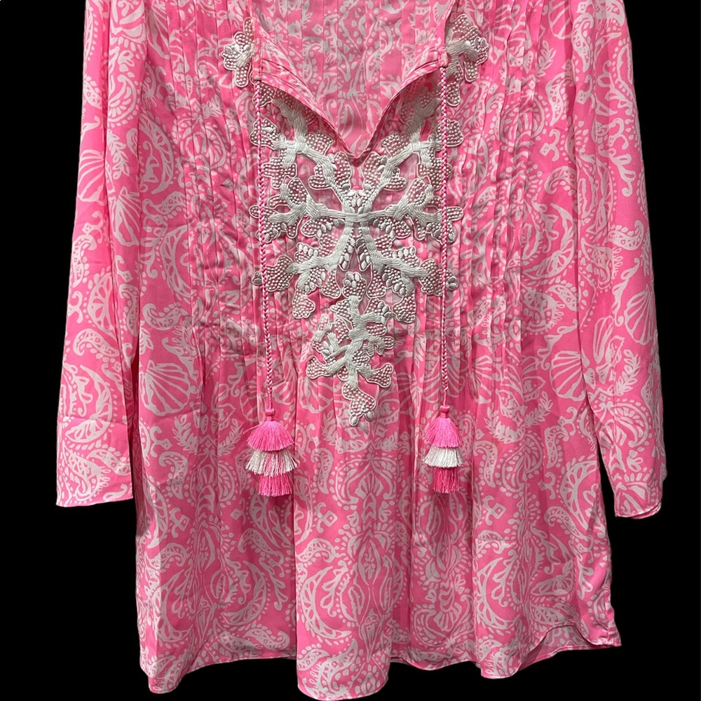 Lilly Pulitzer - Woman's Marilina Tunic Top Pre-owned Size Medium